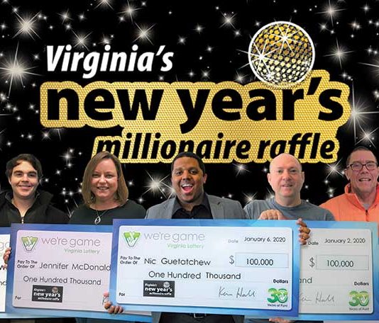 new years raffle Virginia lottery