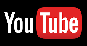 Black YouTube logo