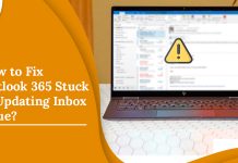Outlook 365 Stuck at Updating Inbox