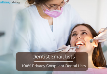 list of dentist email addresses