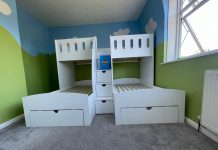 bunk beds with steps