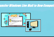 move windows live mail to new pc